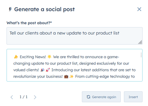 Content assistant example