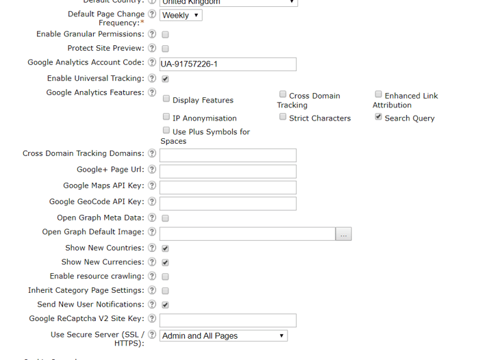 New CMS Feature - Add Site Search Tracking to Google Analytics