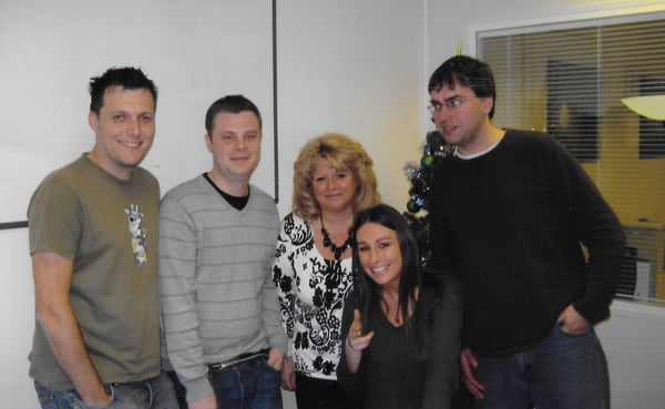 Keira with Paul, Ben, Jo and Harry - 2010