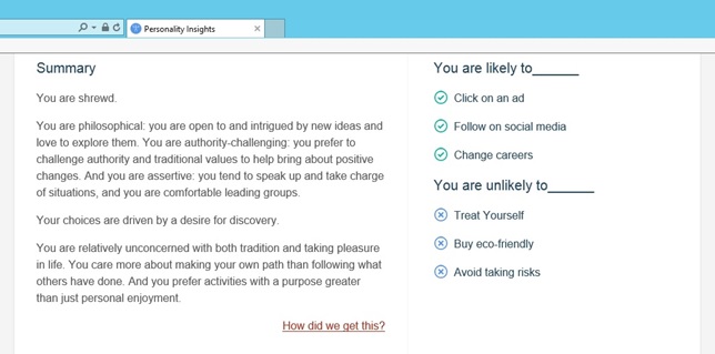 Pauls Personality Profile
