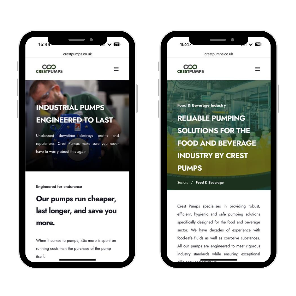 crest pumps website
